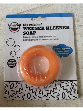 BigMouth inc the Original Weener Kleener Soap - Orange